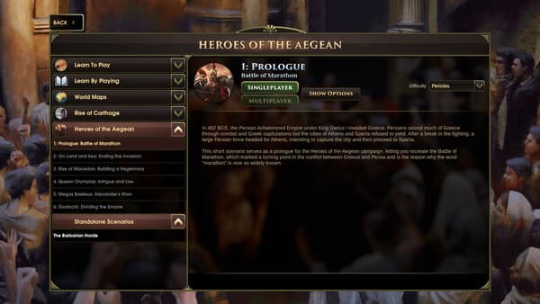 Heroes of the Aegean screenshot